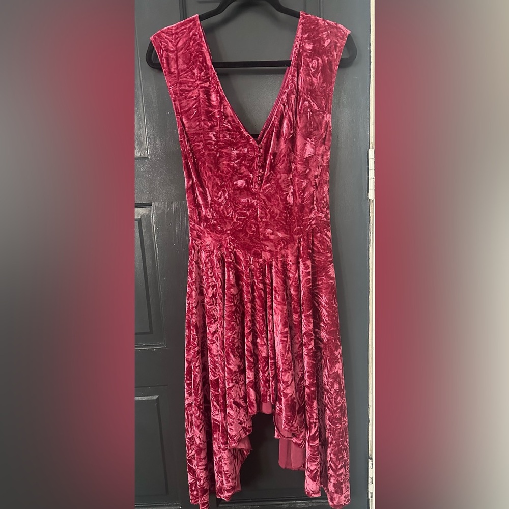 Urban Outfitters velvet red dress, never worn with tags.